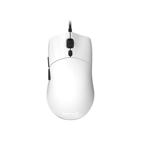 NZXT Lift - MS-1WRAX-WM - PC Gaming Mouse - Lightweight Ambidextrous Mouse - High-end PixArt 3389 Optical Sensor - 16k Resolution - RGB Lighting - Low-Drag Cable - White