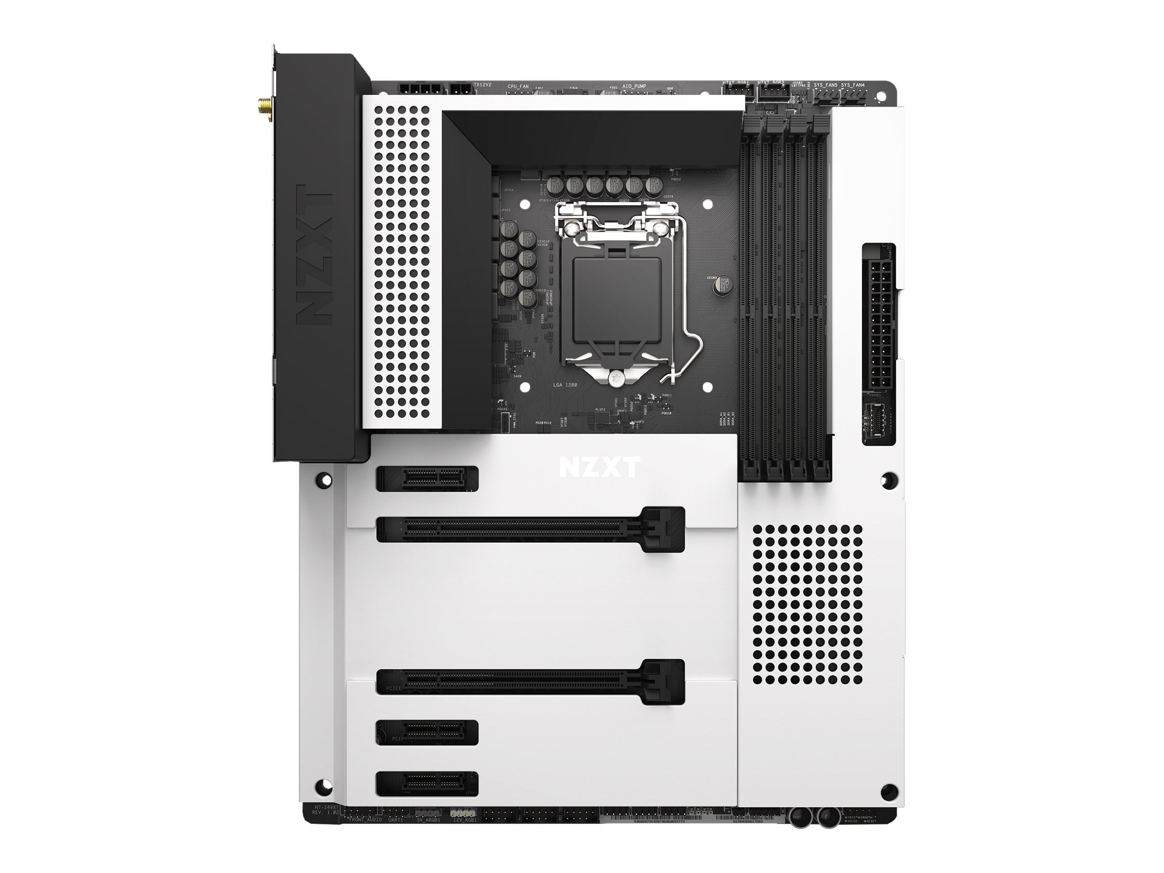 NZXT N7 Z490 Matte White - Motherboard - ATX - LGA1200 Socket