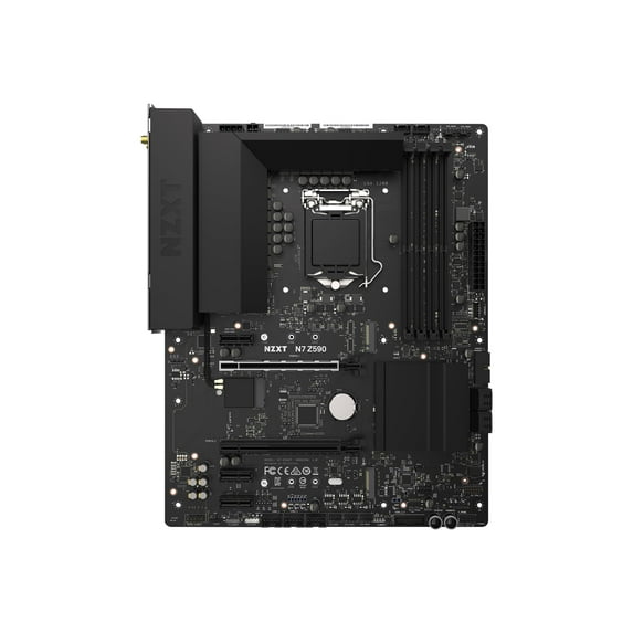 NZXT N7 Z590 Matte White - Motherboard - ATX - LGA1200 Socket - Z590 Chipset - USB-C Gen 2x2, USB 3.2 Gen 2, USB 3.2 Gen 1, USB-C Gen2 - Wi-Fi 6, Bluetooth, 2.5 Gigabit LAN - onboard graphics (CPU required) - HD Audio (8-channel)