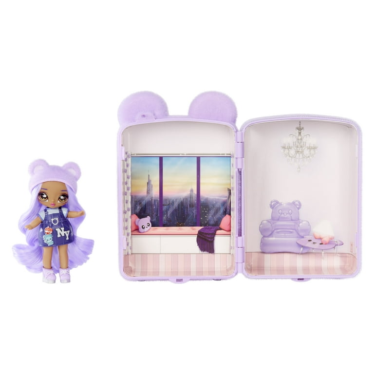 Na Na Na Surprise Mini Backpack Bedroom Lizzy York Fashion Doll Fuzzy Purple Bear Backpack Gift for Kids Ages 5 6 7 8 Years Walmart
