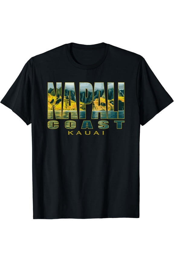 Na Pali Coast Kauai Hawaii Island Napali Cliffs Garden Isle T-Shirt Size S-5XL