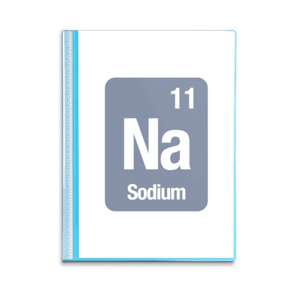 Na Sodium Checal Element Science Book Sheet Protectors Portfolio Binder Folder