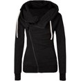 NaRHbrg Women's Casual Zip Up Hoodie Long Sleeve Drawstring Jacket