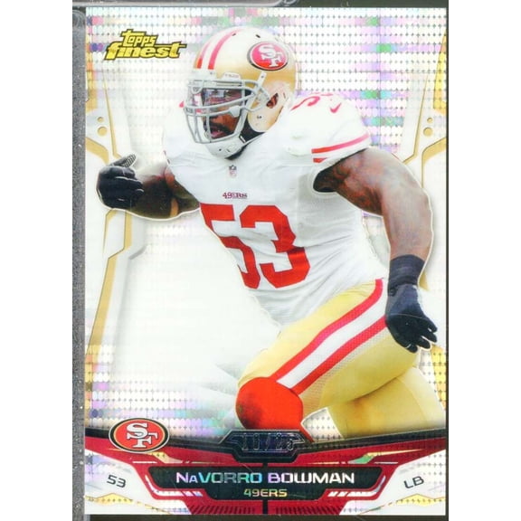 NaVorro Bowman Card 2014 Finest Pulsar Refractors (2/25) #27