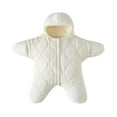 thumbnail image 1 of NaWent Clearance Baby Starfish Onesie Cotton Thick Fleece Wearable Starfish Baby Sleeping Bag, Baby Newborn Starfish Warm Sleeping Bag for Babies White 3 M, 1 of 3