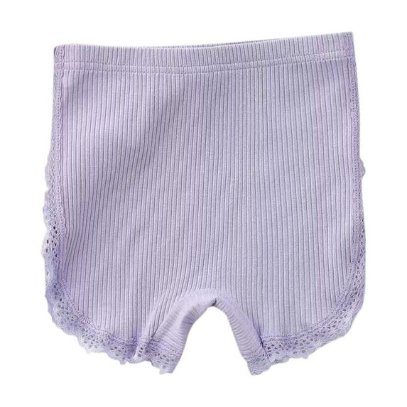 NaWent Girls Cartwheel Shorts Cotton Toddler Girl Bike Shorts Girls Shorts Breathable Comfy Under Dress Summer Shorts Purple 7 Years