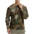 thumbnail image 1 of NaWent Long Sleeve Camo T-Shirt for Men Military Camouflage Athletic Compression Shirt Workout Gym Sports Quick Dry Hiking Shirts on Clearance Camouflage 8(L), 1 of 3