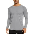 thumbnail image 1 of NaWent Men's Rash Guard Shirts Swim Shirts UPF 50+ UV Sun Protection Long Sleeve Shirts Lightweight Quick Dry on Clearance Gray 6(M), 1 of 3