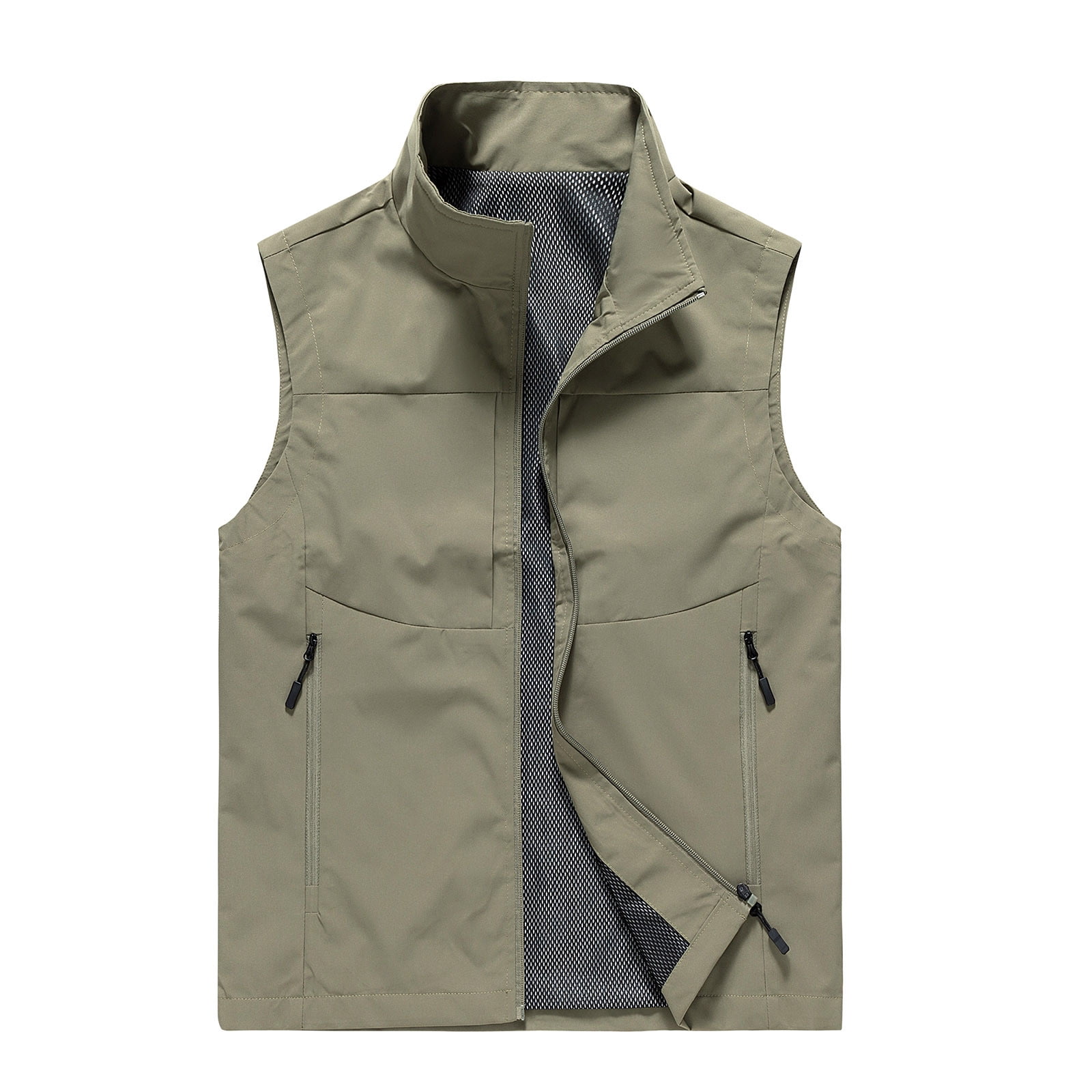 YanHoo Men's Hooded Vest Zipper Oversized Lightweight Ultra