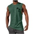 thumbnail image 1 of NaWent Men's Summer Hawaii Tank Top Shirt Tropical Printed Sleeveless Shirts Fitted Muscle Tank Tops Sport Round Neck T-Shirt Green 14(XXXL), 1 of 5