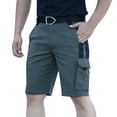 thumbnail image 1 of NaWent Work Pants Men's Shorts Multi Pocket Outdoor Work Pants Half Pants Five Quarter Pants Waterproof Shorts Army Green L, 1 of 3