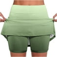 thumbnail image 1 of NaWent Women's Mini Tennis Skirt 2025 Athletic Cute Golf Skorts with Pockets Y2K Summer Gym Workout Outfits Green L, 1 of 5