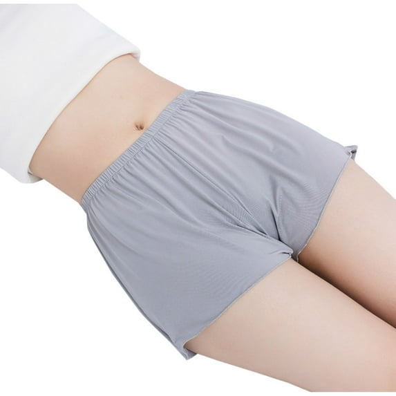 NaWent Womens Plus Size Originals Sleep Shorts, Comfywear Lounge Shorts, Pajama Shorts for Women Gray 10(XL)