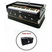 Naad BINA 3  Octave Double Reeds 5 Stopper Single Bellow 39 Keys Standard Harmonium 2023 Orange