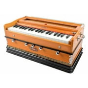 Naad BINA Standard Harmonium 3 Octave Double Reeds 5 Stopper Double Bellow 39 Keys 2023 Brown