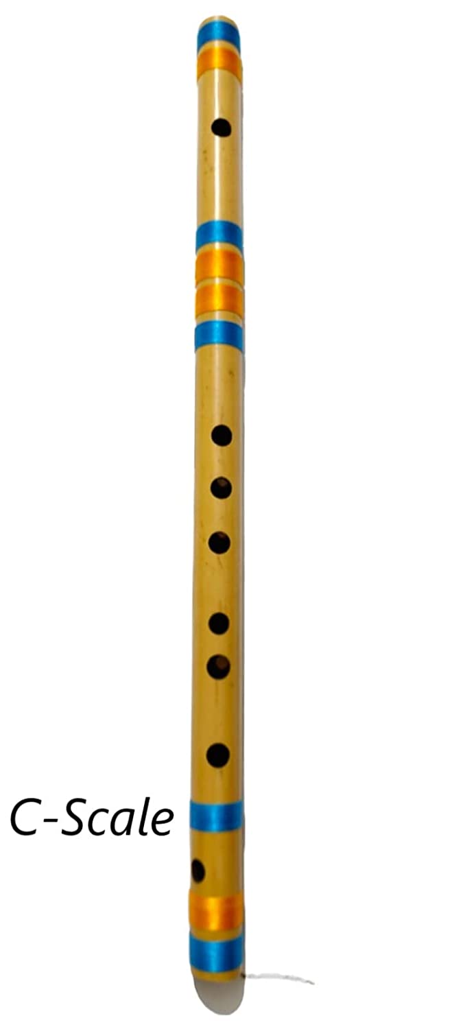 Naad C Scale Natural Middle Bamboo Flute (50 Cm, Multicolour) 2023 - Natural