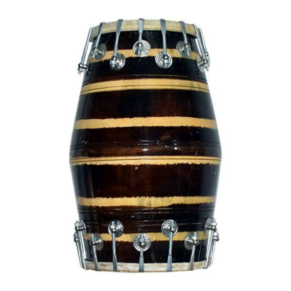 Naad Handmade Wood Professional Dholak Indian Musical Instrument 2023 - Polished