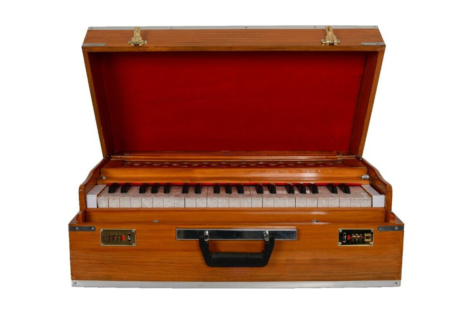 Naad Musical Instrument Portable 3.5 Octave 9 Stopper Harmonium Baja