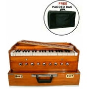 Naad Musical Instrument Portable 3.5 Octave 9 Stopper Harmonium Baja With Coupler 2023 Polished