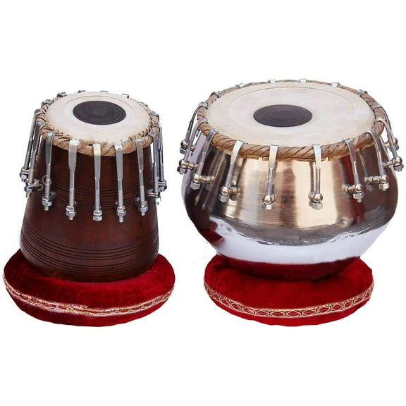 Naad Naad Indian, Musical Nut/Bolt Tuned Iron Bayan & Dayan Tabla Set,with Carry Bag 2023 finish