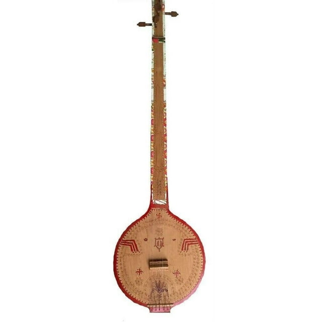 Naad Professional Rajasthani Folk Musical String Instrument Wooden Chautara Tandura 2023