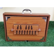 Naad Shruti Box كبير 16x12x3 بوصة خشب الساج و Ply 432Hz Sur Pete مع حقيبة الشكل