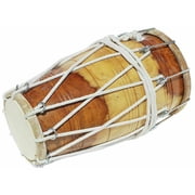 Naad Wooden Dholak Indian Folk Musical Instrument Drum Nuts N Bolt WithCover 2023