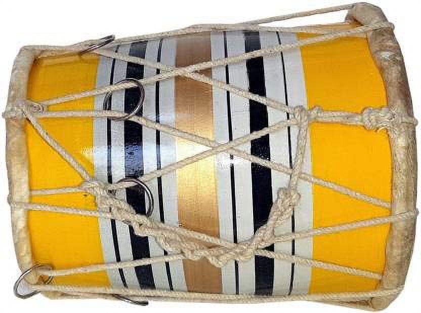 Naad Wooden Musical Instrument Baby Dholak Drum Rope & Ring Design 2023