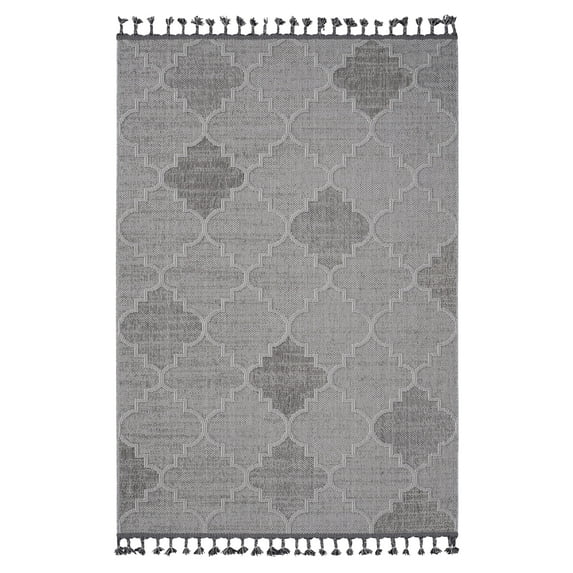 Naar Guros 6X9 Area Rug, White Geometric, Non-Shedding Area Rugs for Home Bedroom, Kitchen Floor, Bathroom, Dining and Office