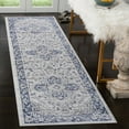 thumbnail image 1 of Naar Marfi 2X8 Area Rug, Blue/Grey Oriental, Non-Slip and Non-Shedding Area Rugs for Home Bedroom, Kitchen Floor, Bathroom, Dining and Office, 1 of 10