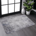 thumbnail image 1 of Naar Marfi 2X3 Area Rug, Silver/Blue Abstract, Non-Slip and Non-Shedding Area Rugs for Home Bedroom, Kitchen Floor, Bathroom, Dining and Office, 1 of 8