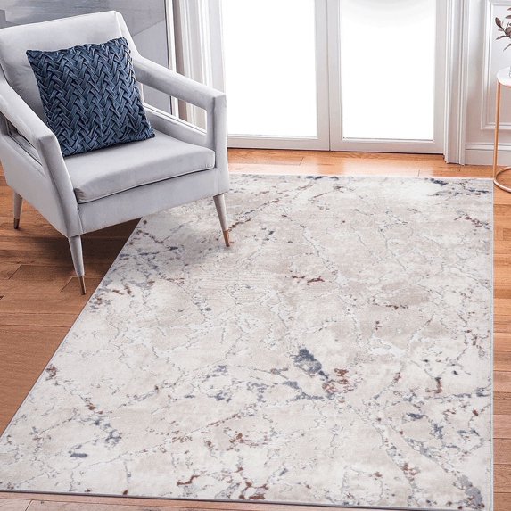 Naar Marfi 5X7 Area Rug, Multi Color Abstract, Non-Slip and Non-Shedding Area Rugs for Home Bedroom, Kitchen Floor, Bathroom, Dining and Office