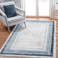 thumbnail image 1 of Naar Marfi 6X9 Area Rug, Blue/Ivory Border, Non-Slip and Non-Shedding Area Rugs for Home Bedroom, Kitchen Floor, Bathroom, Dining and Office, 1 of 8