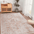 thumbnail image 1 of Naar Maval 8X10 Area Rug, Beige Oriental, Machine Washable Rugs for Living Room, Non-Slip, Non-Shedding and Foldable Rugs, 1 of 10