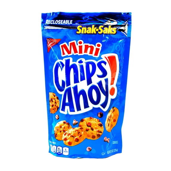 Nab Snak-Sak Chips Ahoy Mini 8Oz - 1 count only