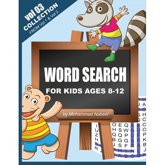 Nabeel Journals and Notebooks: Word Search for Kids Ages 8-12 - Vol 3 - Collection : Puzzle Activity Workbook for Kids Ages 8 and Up - Large Size Print (Series #145) (Paperback)