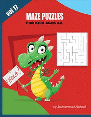 Nabeel Journals and Notebooks Maze Puzzles for Kids Ages 4-8 - Vol 17: Kids Activity Workbook - Easy Mazes, Book 147, (Paperback)