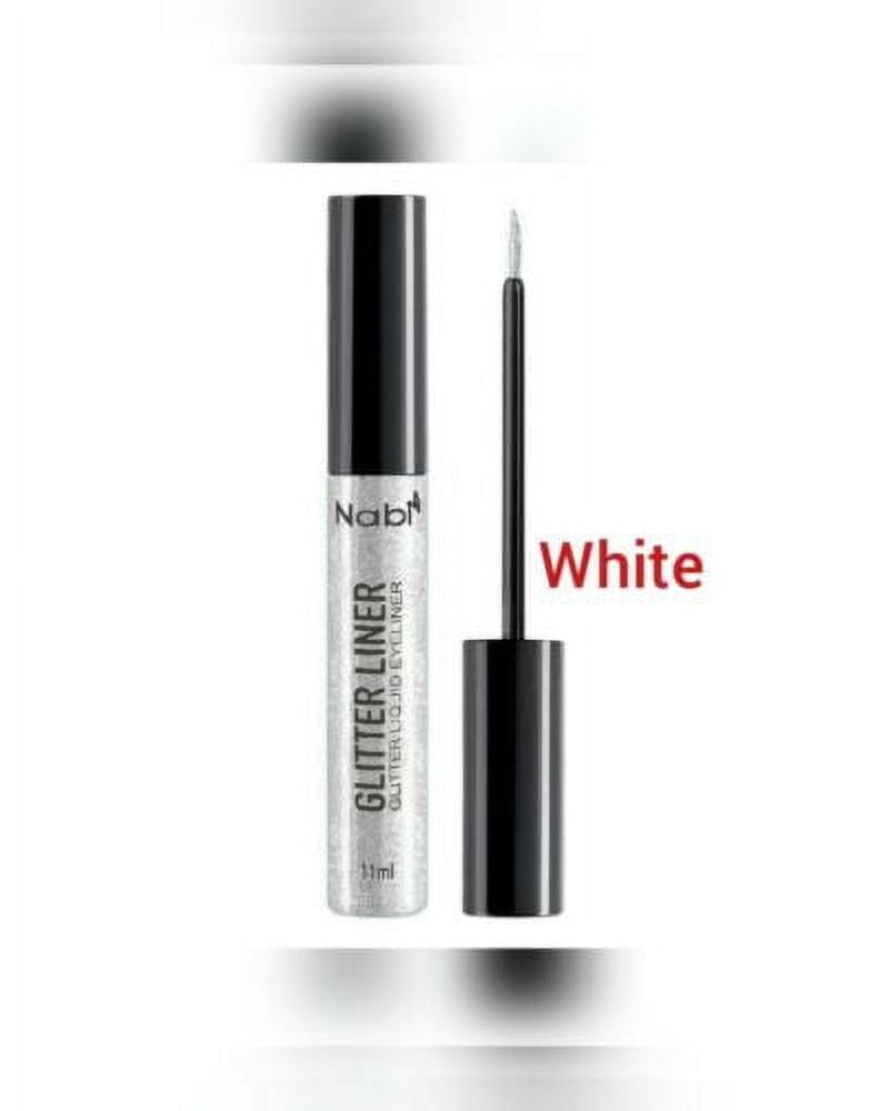 Nabi Glitter Liner, ELG 72 01 White, Glitter Liquid Eyeliner