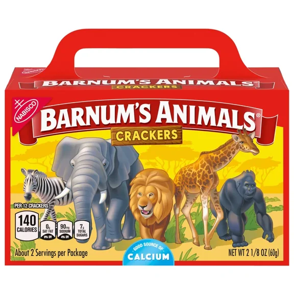 Nabisco Barnum's Animals Crackers -2.125oz (2 pack)