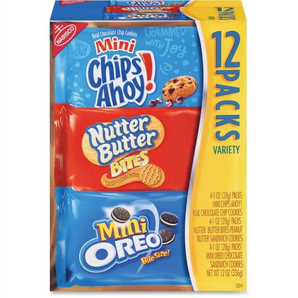 Nabisco Bitesize Cookie Variety Pack Chocolate Chip, Peanut Butter 1