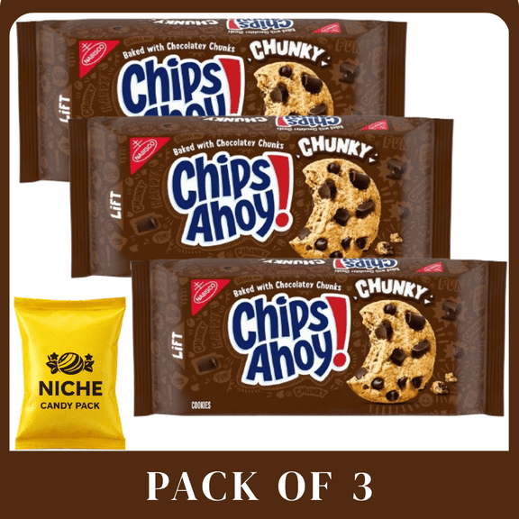 Nabisco Chips Ahoy! Original Chocolate Chip Cookies, 13oz Bags (3Pack)