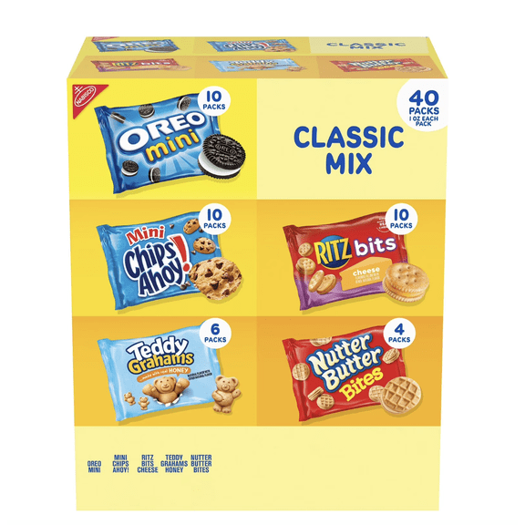 Nabisco Classic Mix Cookie & Cracker, Variety Pack, 40 pk.