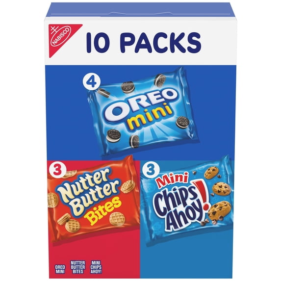 Oreo Cookie Variety Pack Includes Mini OREO, Nutter Butter Bites and ...