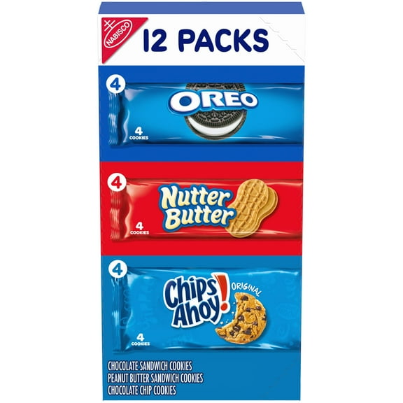Nabisco Cookie Variety Pack  OREO  Nutter Butter  CHIPS AHOY! (Pack of 2)