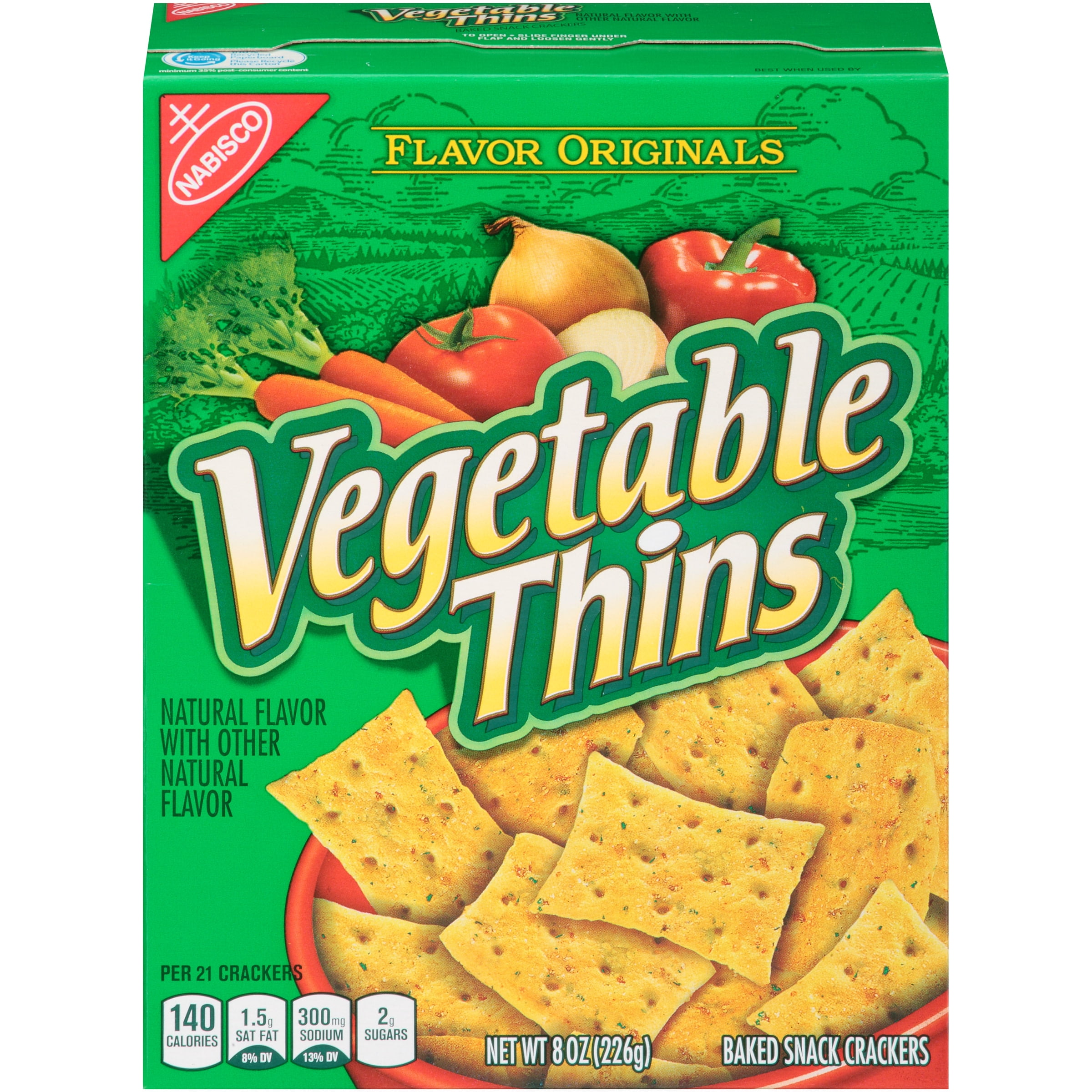 Nabisco Flavor Originals Vegetable Thin Crackers, 1 box (8 oz