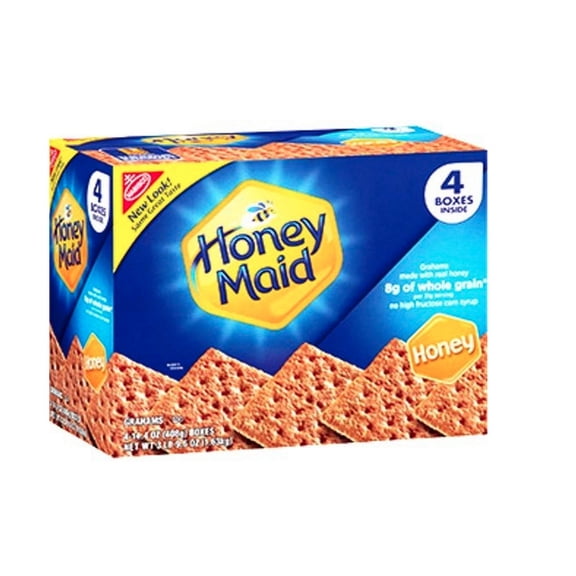 Nabisco Honey Maid Graham Crackers, Honey 4-14.4oz