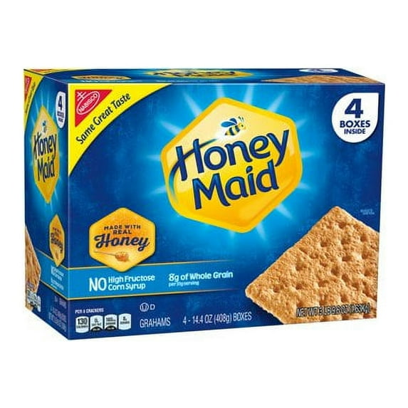 Nabisco Honey Maid Honey Graham Crackers, 14.4 Oz Cartons, 4 Ct