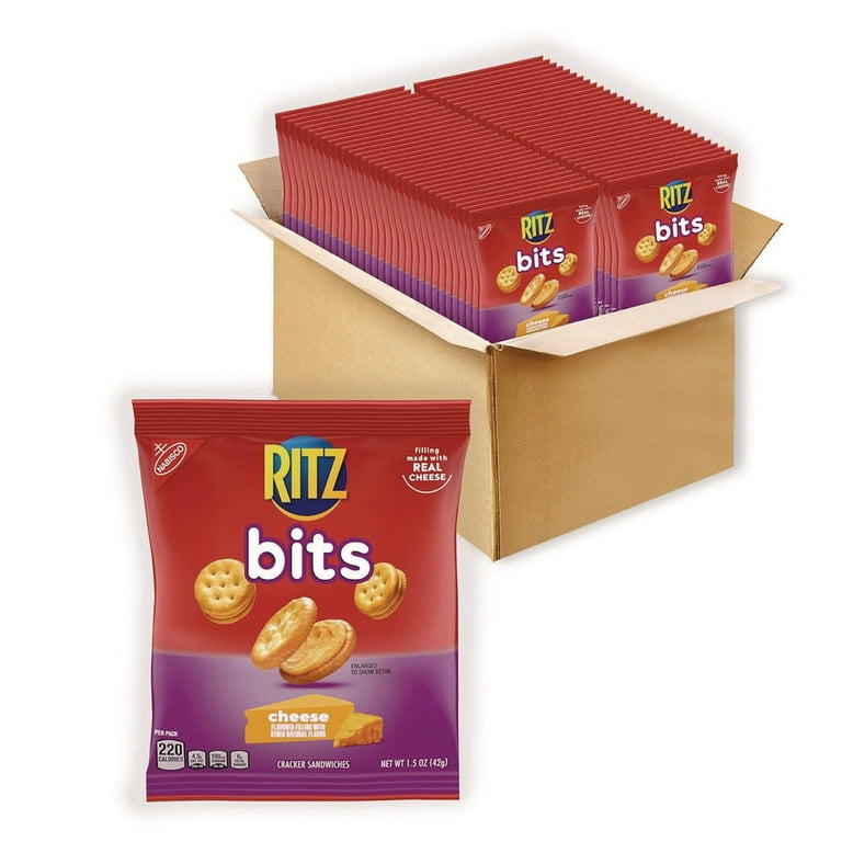 Ritz Bits, Cheese, 1.5 oz Packs, 60/Carton Ritz Bits, Cheese, 1.5 oz Packs, 60/Carton