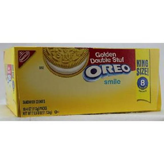 Nabisco King Size, Golden Oreo Double Stuff Sandwich, Count 10 - Cookie & Cracker / Grab Varieties & Flavors