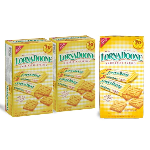 Nabisco Lorna Doone Shortbread Cookies (1.5 oz., 30 ct.) - 3 PACK